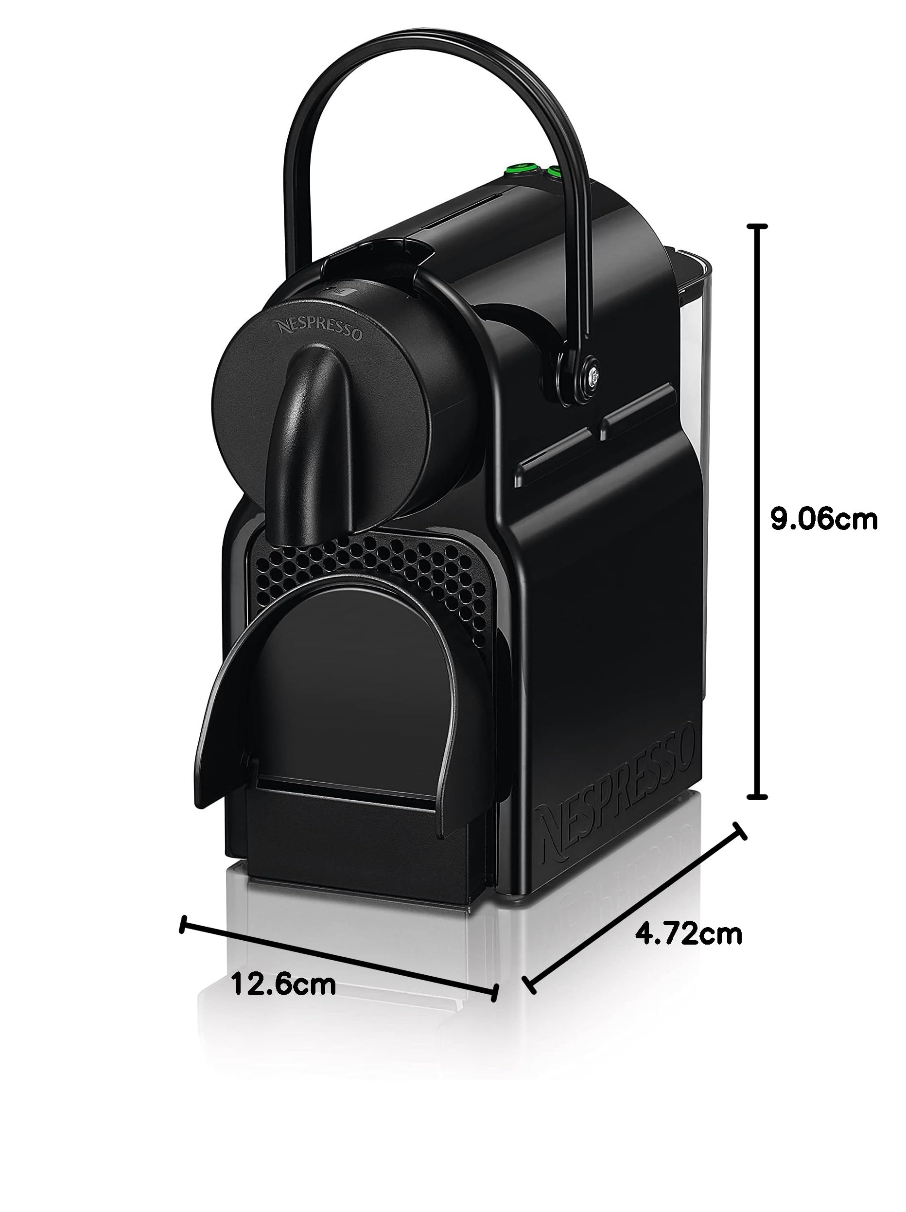 NESPRESSO Inissia Black Coffee Machine – UAE Version NESPRESSO Inissia Black Coffee Machine – UAE Version
